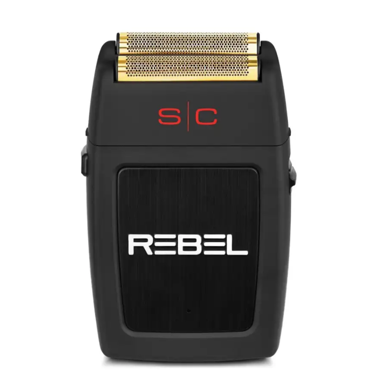 Stylecraft foil shaver with 11,000 RPM motor, gold titanium foil head, and stainless steel blades