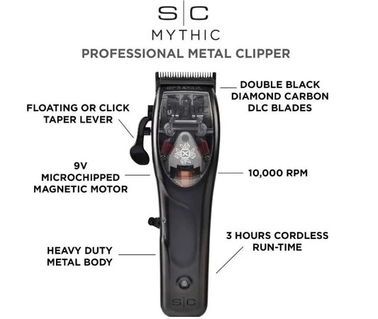 Stylecraft Pro Magnetic MYTHIC Cordless Hair Clipper with Magnetic Motor