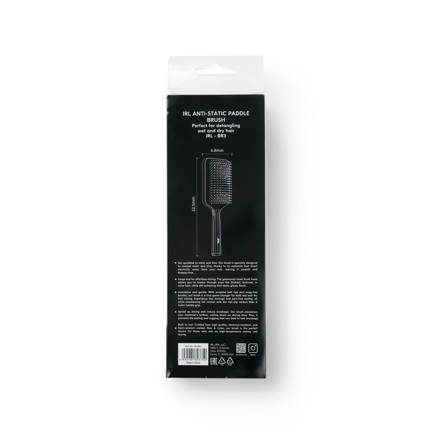 JRL Anti-Static Paddle Brush