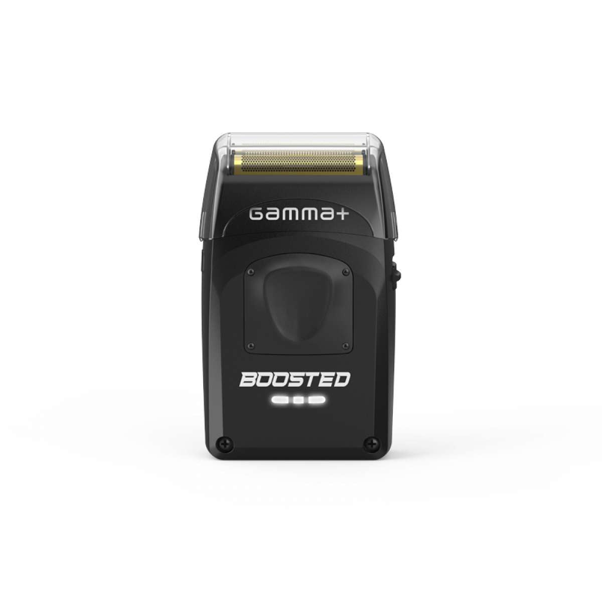 Gamma Boosted shaver with 11,000 rpm motor and gold titanium hypoallergenic foil