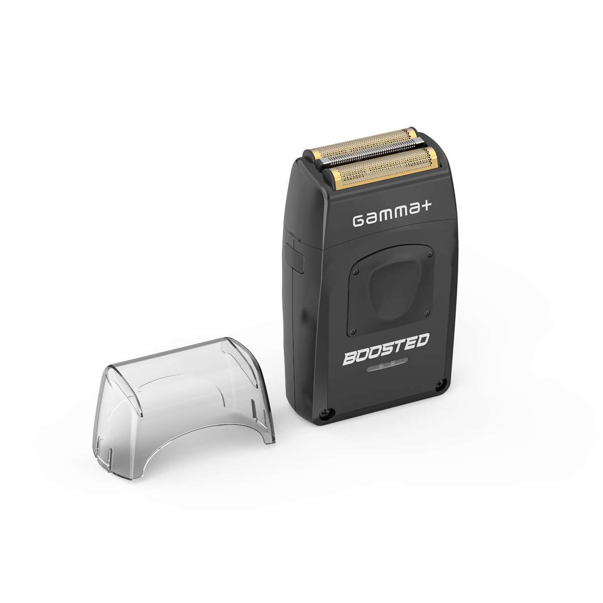 Gamma Boosted shaver with 11,000 rpm motor and gold titanium hypoallergenic foil